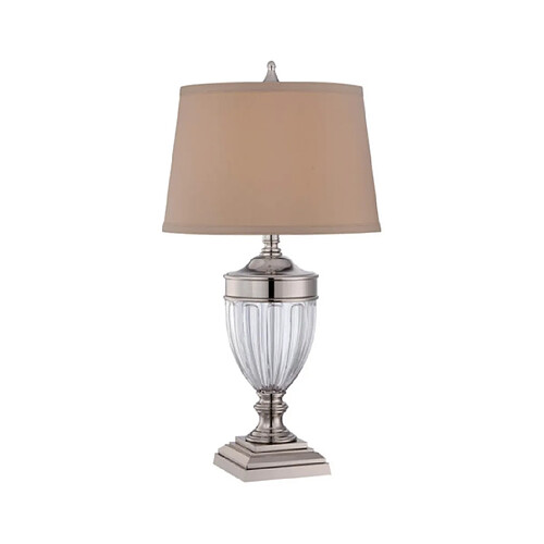 Elstead Lighting Lampe de table Dennison Nickel poli