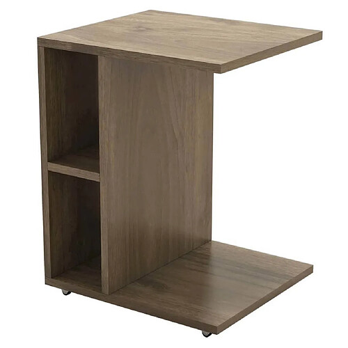 Homemania Table basse Ceylin 45x35x57,5 cm noyer