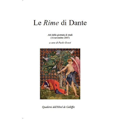 Le Rime di Dante : atti della giornata di studi, 16 novembre 2007 · Occasion