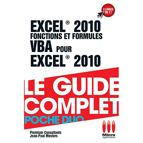 Excel 2010 : fonctions et formules & VBA · Occasion