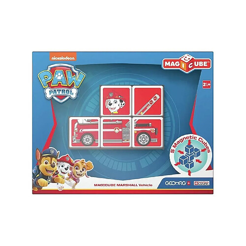 Giochi Preziosi MAGICUBE - Pat' Patrouille Véhicule Marcus (5 Cubes) - Modele Aléatoire