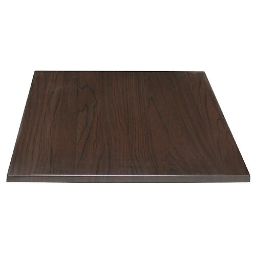 Plateau de table carré marron foncé 700 mm - Bolero