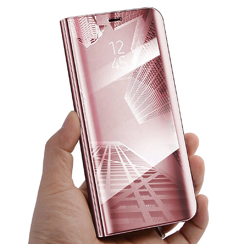 Coque à Rabat pour Huawei P30 Pro Cover Flip Case Translucide Miroir Antichoc Rose Little Boutik®