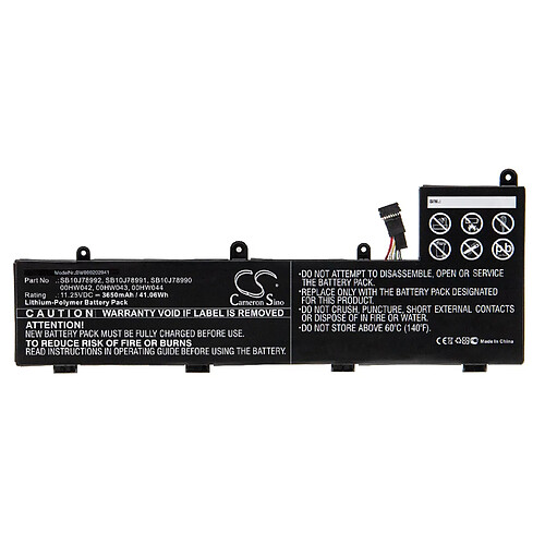 vhbw Batterie compatible avec Lenovo ThinkPad Yoga 11e 20GA0014, 11e 20GA001C ordinateur portable Notebook (3650mAh, 11,25V, Li-polymère)