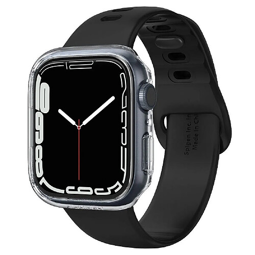 spigen thin fit coque pour apple watch 7 (41mm) transparent