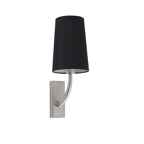 faro Lampe avec abat jour Rem Nickel mat 1 ampoule 23cm