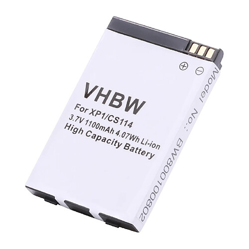 Vhbw Batterie LI-ION 1100mAh compatible pour SOCKETMOBILE Sonim XP1 / XP1 BT / JCB Toughphone remplace 8E0604001, XP1-0001100