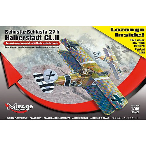 Schusta/Schlasta 27b Halberstadt + color - 1:48e - Mirage Hobby