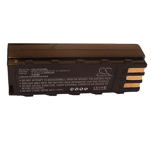 vhbw Batterie compatible avec Honeywell 8800 scanner de code-barre POS (2600mAh, 3,7V, Li-ion)