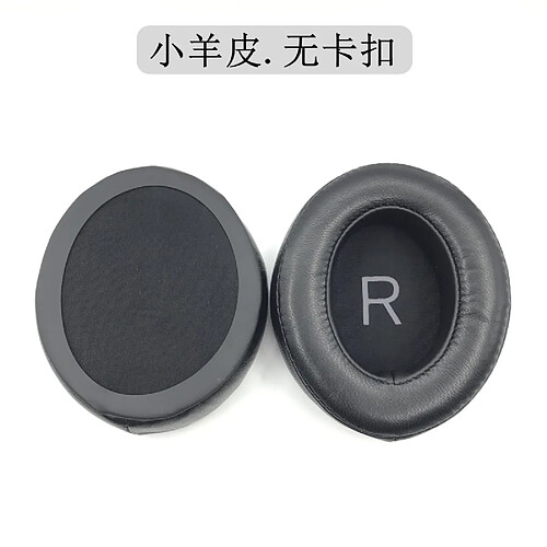 GUPBOO Coussinets d'oreille, Oreillette de Remplacement pour Sennheiser MOMENTUM 3.0 Wireless Big Steamed Bun Modèle d'agneau en peau d'agneau de troisième génération, noir (sans boucle)