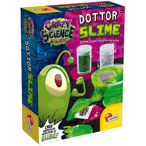 Lisciani Giochi Crazy Science Docteur Slime Ass, écran 18 pièces, Multicolore, 73023