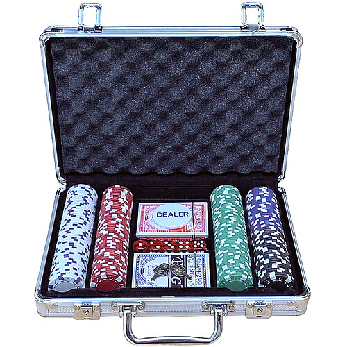 Buffalo Valise de poker en aluminium 200 jetons