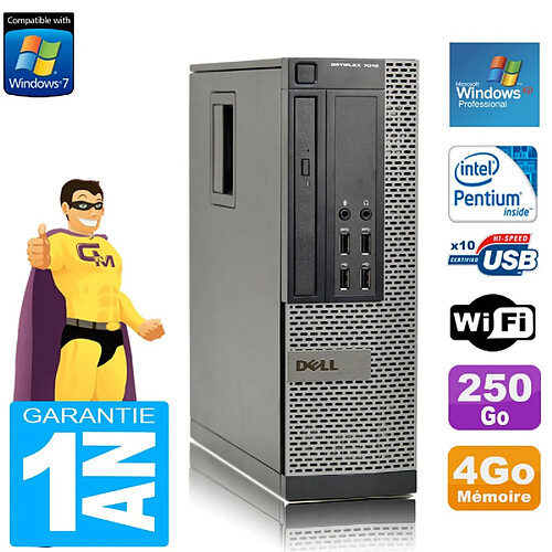 PC DELL 7010 SFF Intel G840 RAM 4Go Disque Dur 250 Go DVD Wifi Windows XP Pro · Occasion