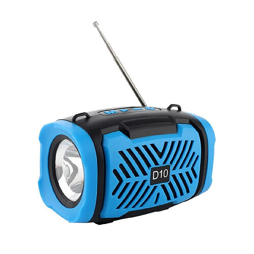 Universal Haut-parleur Bluetooth 5.0 pour téléphone portable avec support pour disque USB, carte TF, radio FM | haut-parleur portable (bleu)