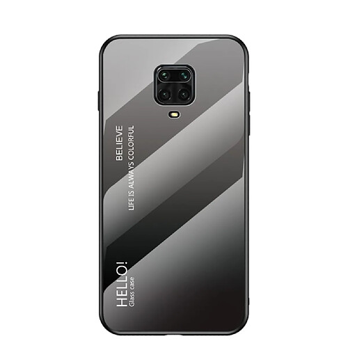 Coque en TPU combo de dégradé de couleurs gris pour votre Xiaomi Redmi Note 9S