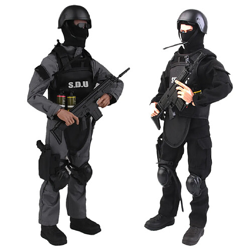 2pcs Mini Modèle Figurine Soldat Soldier Figurine Action Combat 12 Pouces