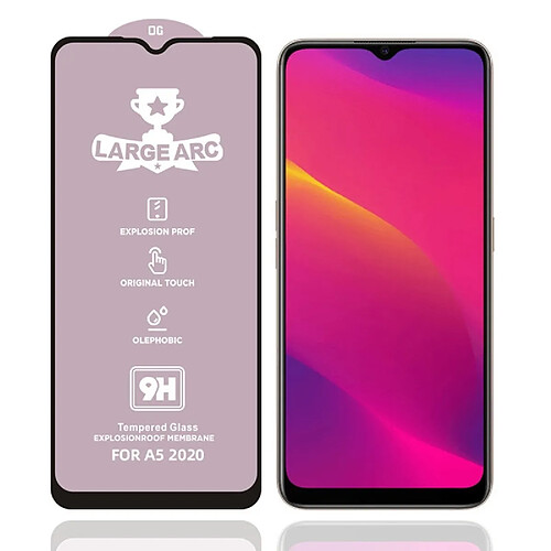 Wewoo Film de verre trempé Pour OPPO A5 2020 9H HD de plein écran à haute alumine