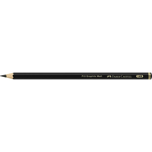 FABER-CASTELL Crayon graphite PITT GRAPHITE Matt, dureté 14B ()