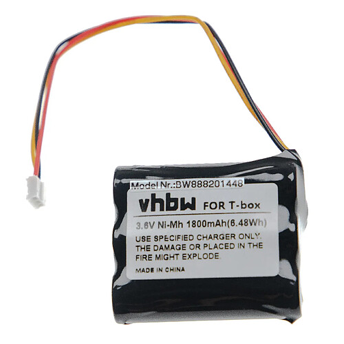 vhbw batterie compatible avec tonies Toniebox haut-parleurs, enceintes (1800mAh, 3,6V, NiMH)