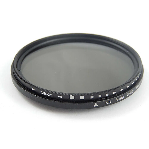 vhbw 49mm filtre à densité neutre gris ND2-ND400 pour objectifs de 49mm de Canon, Casio, Pentax, Olympus, Panasonic, Sony, Nikon, Fuji, Fujifilm