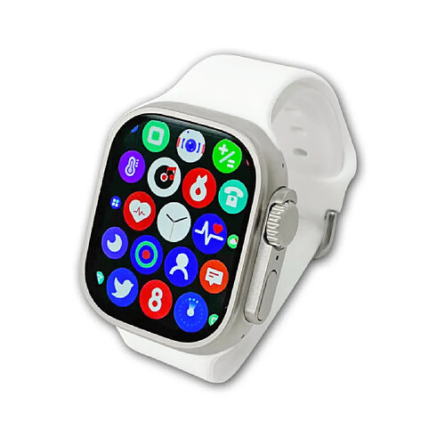 Inovalley Montre connectée Android & IOS multifonction MC39 blanche