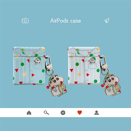 GUPBOO Airpods Coque Housse Étui Protecteur Compatible pour AirPods1/2-Le joli pyjama de dessin animé de Xiaoxin