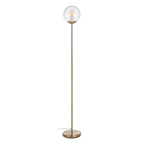 BigBuy Home Lampadaire Doré Métal Verre 60 W 220-240 V 20 x 20 x 140 cm