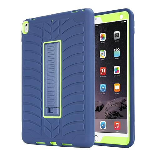 Coque en TPU + silicone antichute, hybride avec béquille bleu marine/jaune pour votre Apple iPad Pro 10.5 pouces (2017)/Air 10.5 pouces (2019)