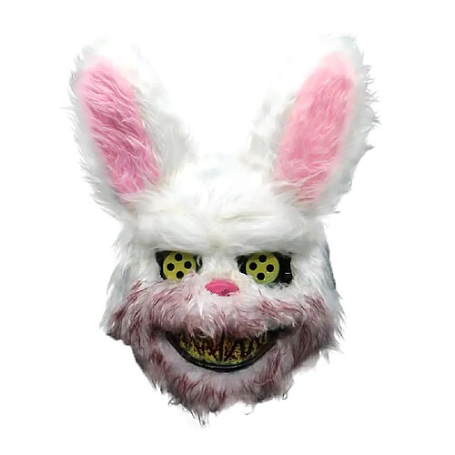 Universal Jeu de rôle masque épineux masque diabolique lapin sanglant pour Halloween - masque Hall.(blanche)