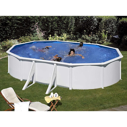 Gre Kit piscine hors-sol acier fidji ovale 2 renforts 500 x 300 x 120 cm