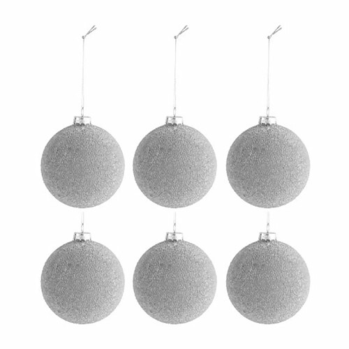 Paris Prix Lot de 6 Boules de Noël Design Perles 8cm Naturel