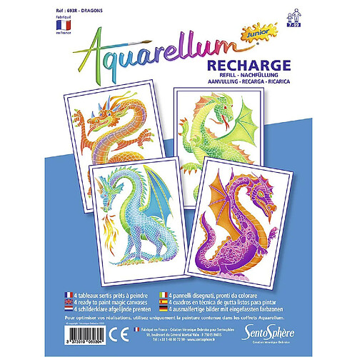 SentoSphère Recharge Aquarellum Junior : Dragons