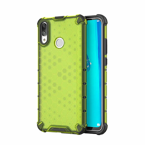 Wewoo Coque PC + TPU antichoc en nid d'abeille pour Huawei Y9 2019 Vert