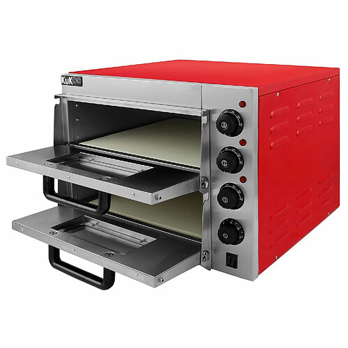 Monstershop KuKoo Four Electrique de Pizza 40cm à Double Pont