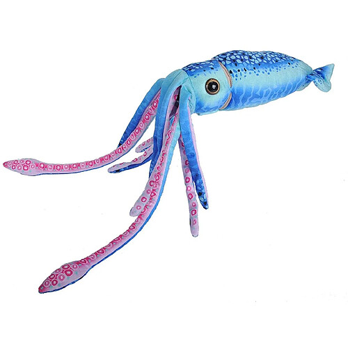 Wild Republic peluche Squid de 56 cm Bleu