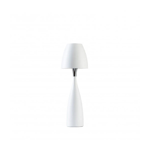 Luminaire Center Lampe de table ANEMON en Métal et Blanc mat Diamètre 16,2 Cm