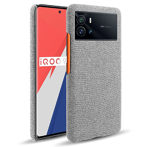 Coque en TPU + PU gris clair pour votre Vivo iQOO 9 Pro