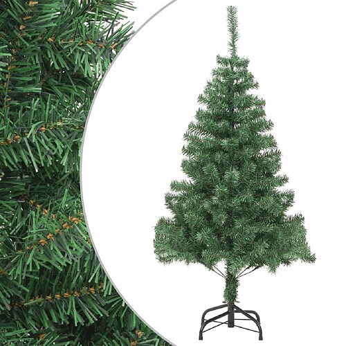 vidaXL Arbre de Noël artificiel et support Acier 210 cm 910 branches