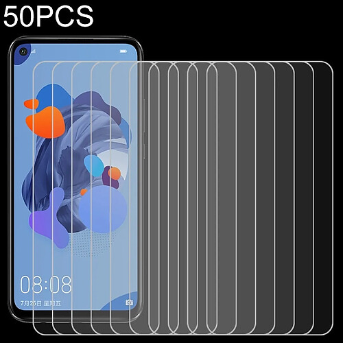 Wewoo Film de verre trempé 50 PCS pour le de d'écran de Huawei nova 5i Pro 9H 2.5D