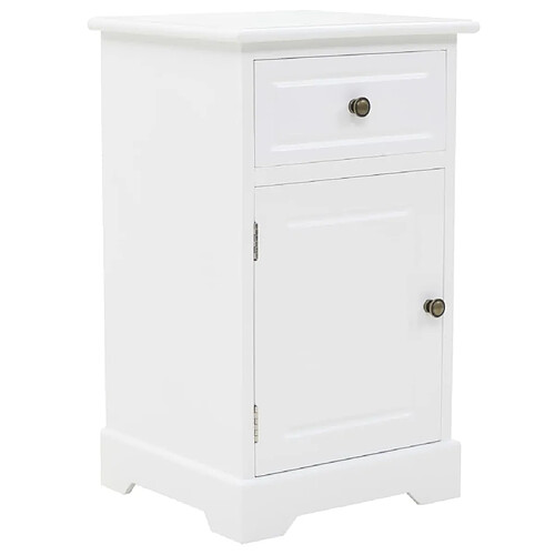 Helloshop26 Table de nuit chevet commode armoire meuble chambre mdf et bois de pin 35 x 32 x 59 cm 1402072