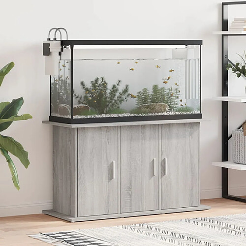 vidaXL Support pour aquarium sonoma gris 101x41x58cm bois d'ingénierie