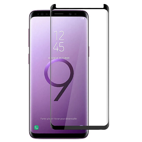 Film Galaxy S9 Verre Trempé Incurvé Imak Ultra-résistant 9H Contour Noir