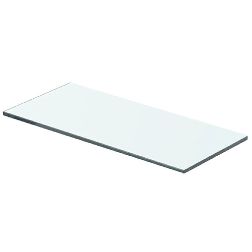 vidaXL Panneau pour étagère Verre transparent 40 x 12 cm