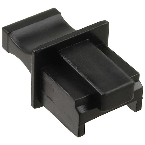 InLine® Dust Cover pour prise RJ45 noir 100 pcs. Pack