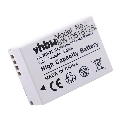 vhbw BATTERIE LI-ION compatible avec CANON Powershot G12, Powershot SX30 IS Remplace NB-7L