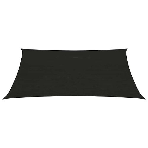 Helloshop26 Voile d'ombrage 160 g/m² 2 x 3 m PEHD noir 02_0009188