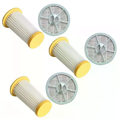 3 pièces d'aspirateur avec filtre HEPA et 3 filtres ronds de sortie d'air pour FC8260 FC8261 FC8262 FC8264