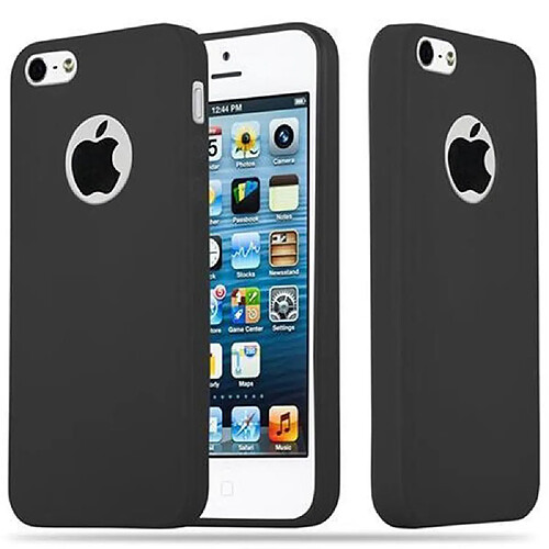 Cadorabo Coque iPhone 5 / 5S / SE 2016 Etui en Noir