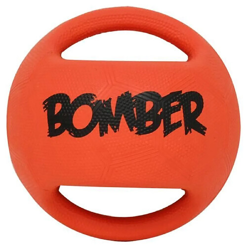 ZEUS Ballon Bomber 15 cm - Orange et noir - Pour chien