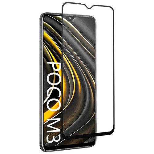 Evelatus Full Cover 2.5D Verre pour Xiaomi Poco M3 Antistatique / Colle Japon Noir